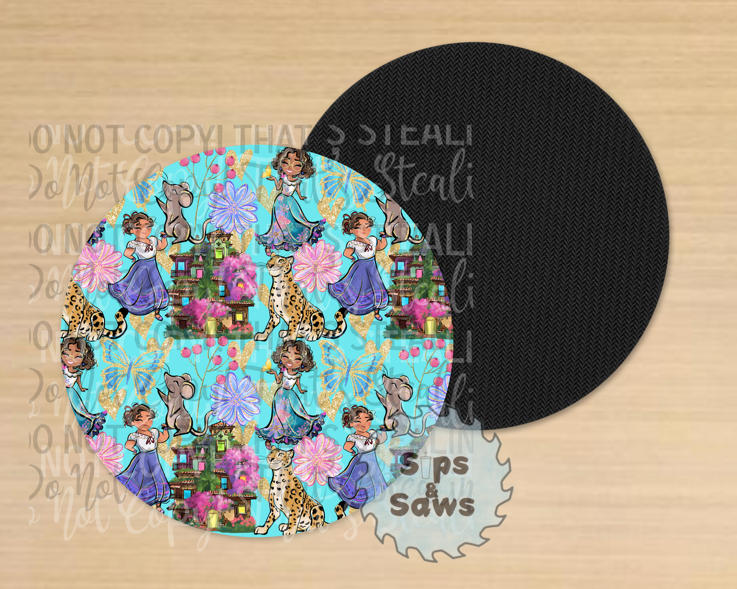 Encanto Blue Sublimation Coaster