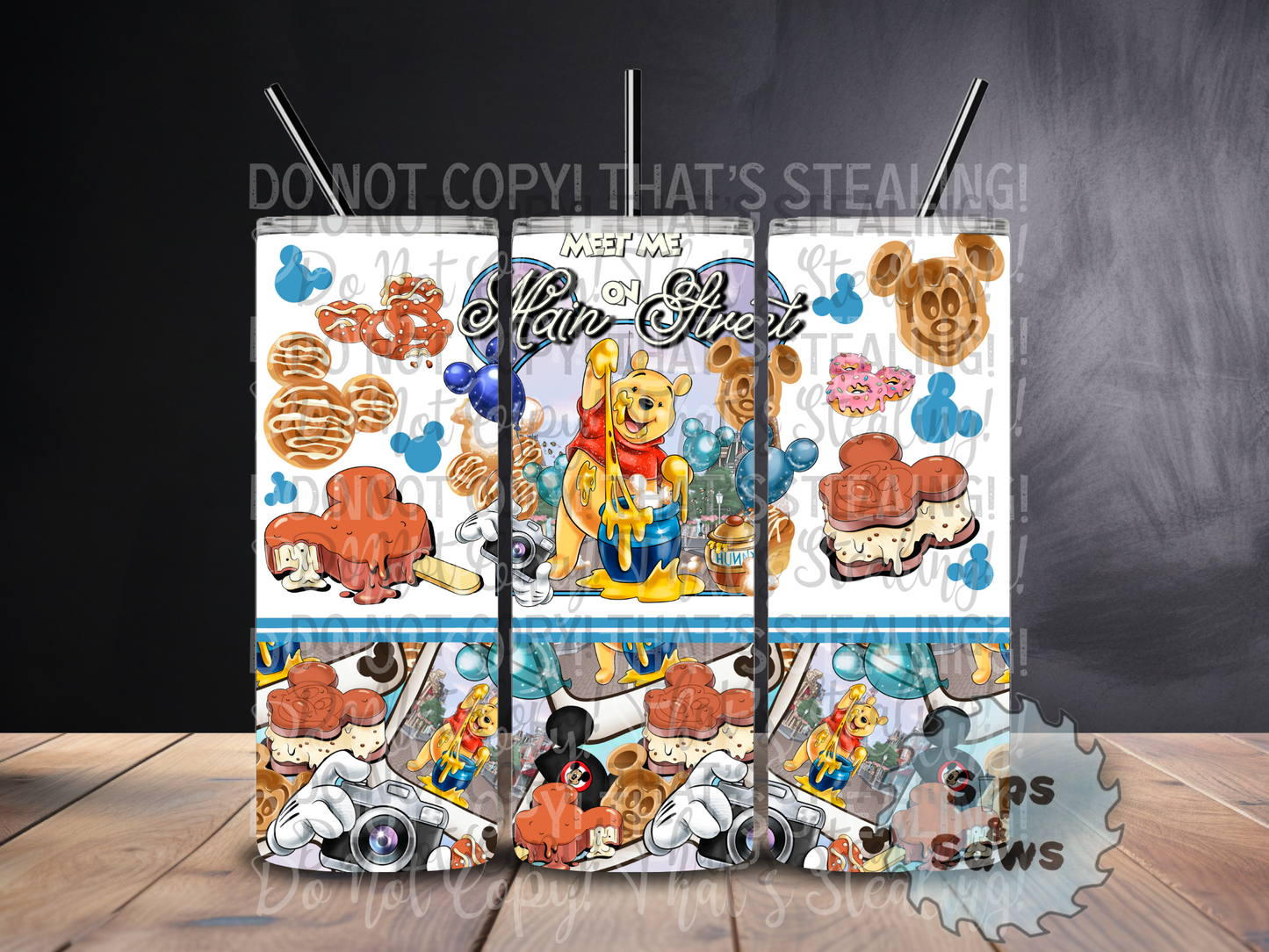 20oz Hunny Bear Sublimation Tumbler