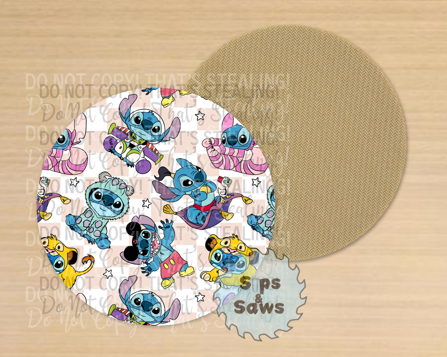 Blue Alien Sublimation Coaster