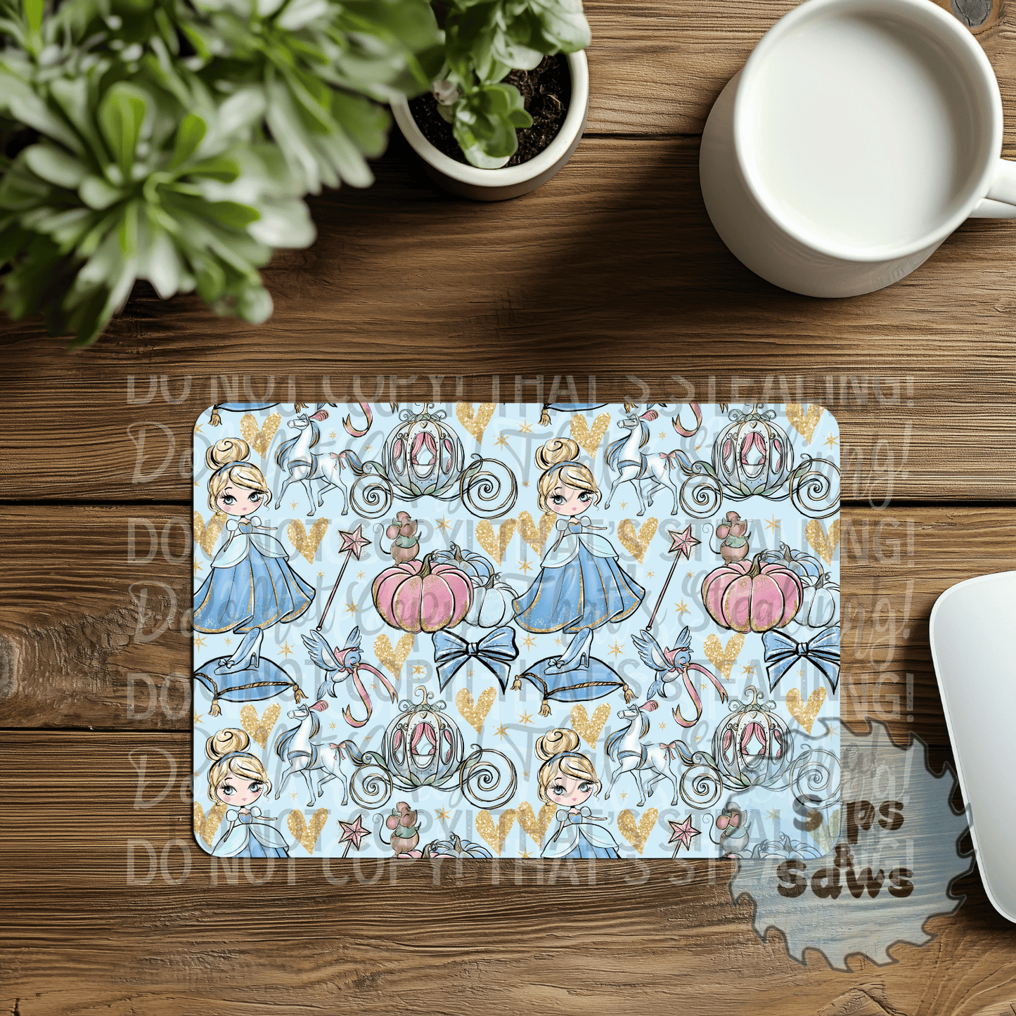 Cinderella Sublimation Mouse Pad