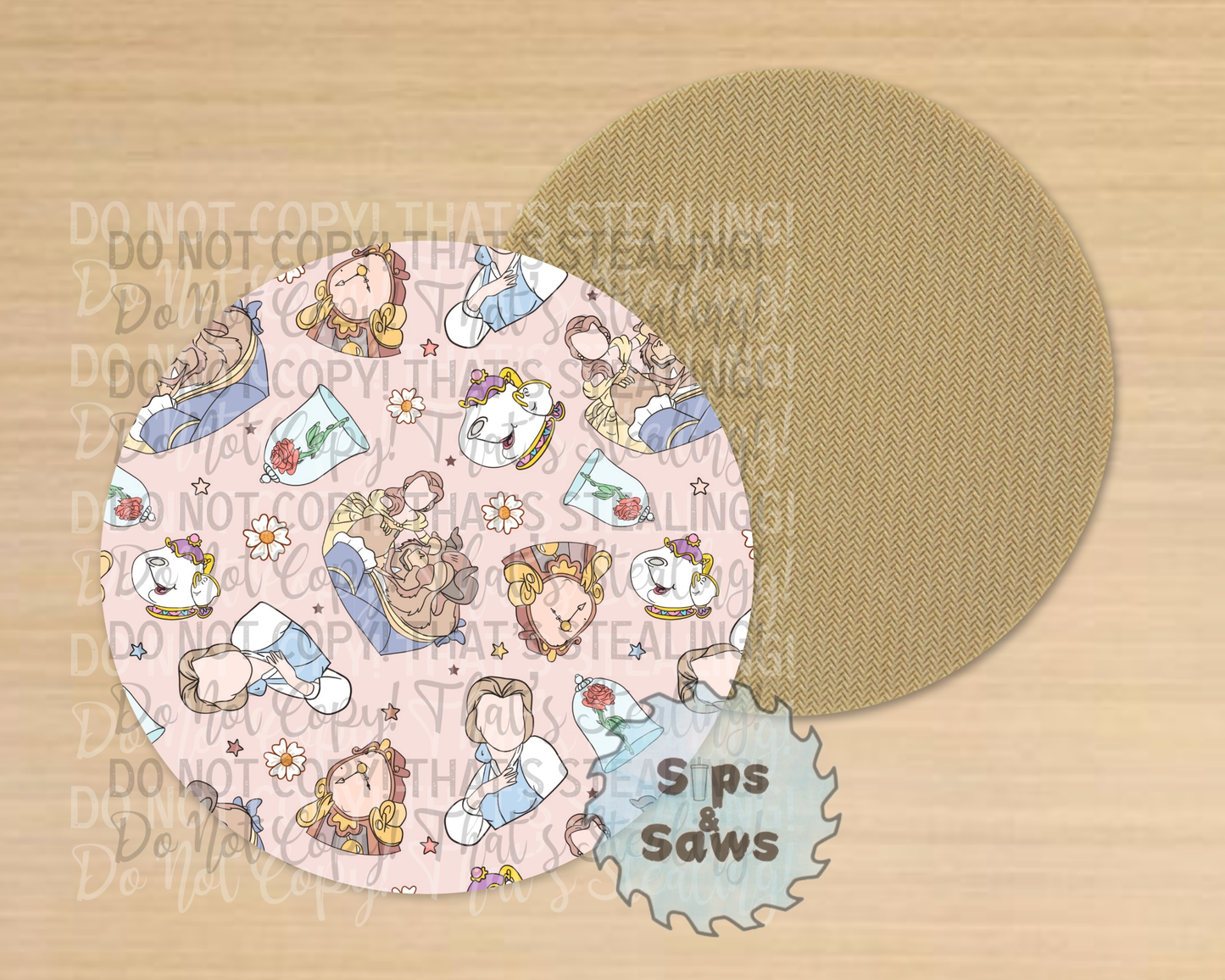 Beauty & The Beast Sublimation Coaster