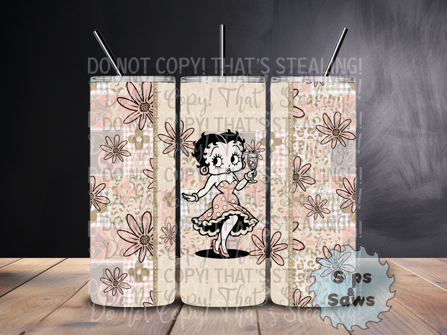20oz Betty Boop Sublimation Tumbler
