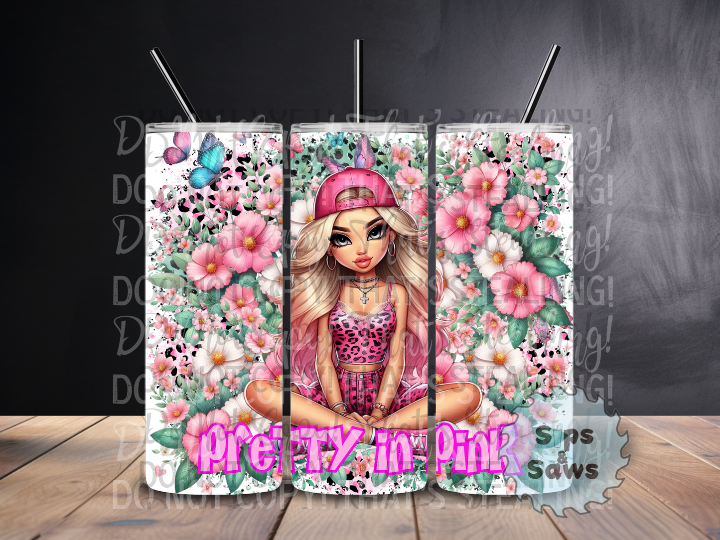 20oz Pretty In Pink Tumbler