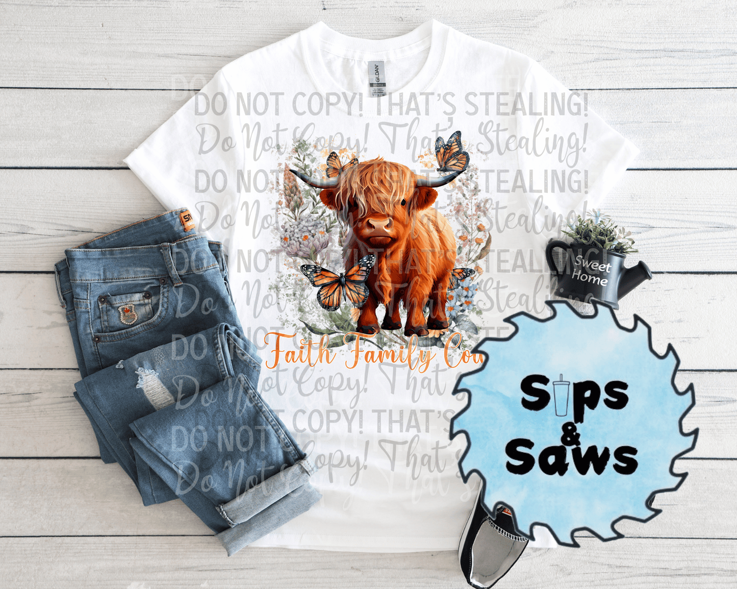 Faith Family Cows DTF