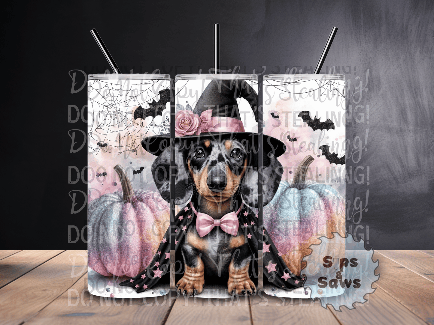 20oz Halloween Dachshund Tumbler