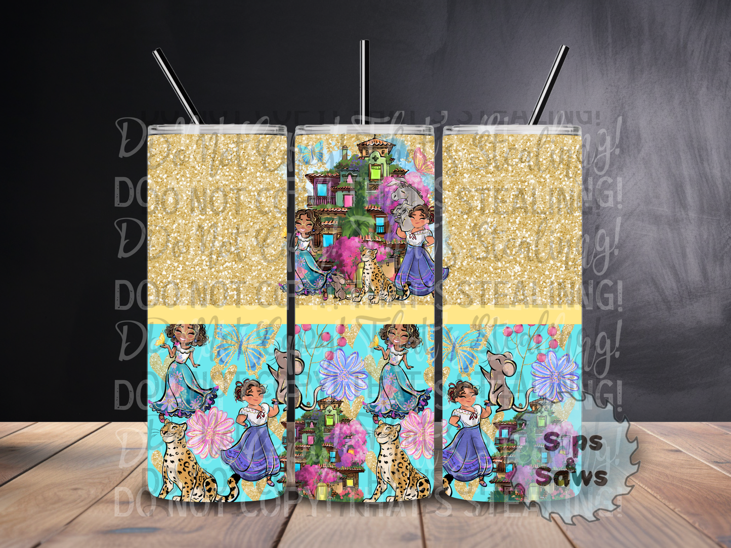 20oz Encanto Blue Sublimation Tumbler