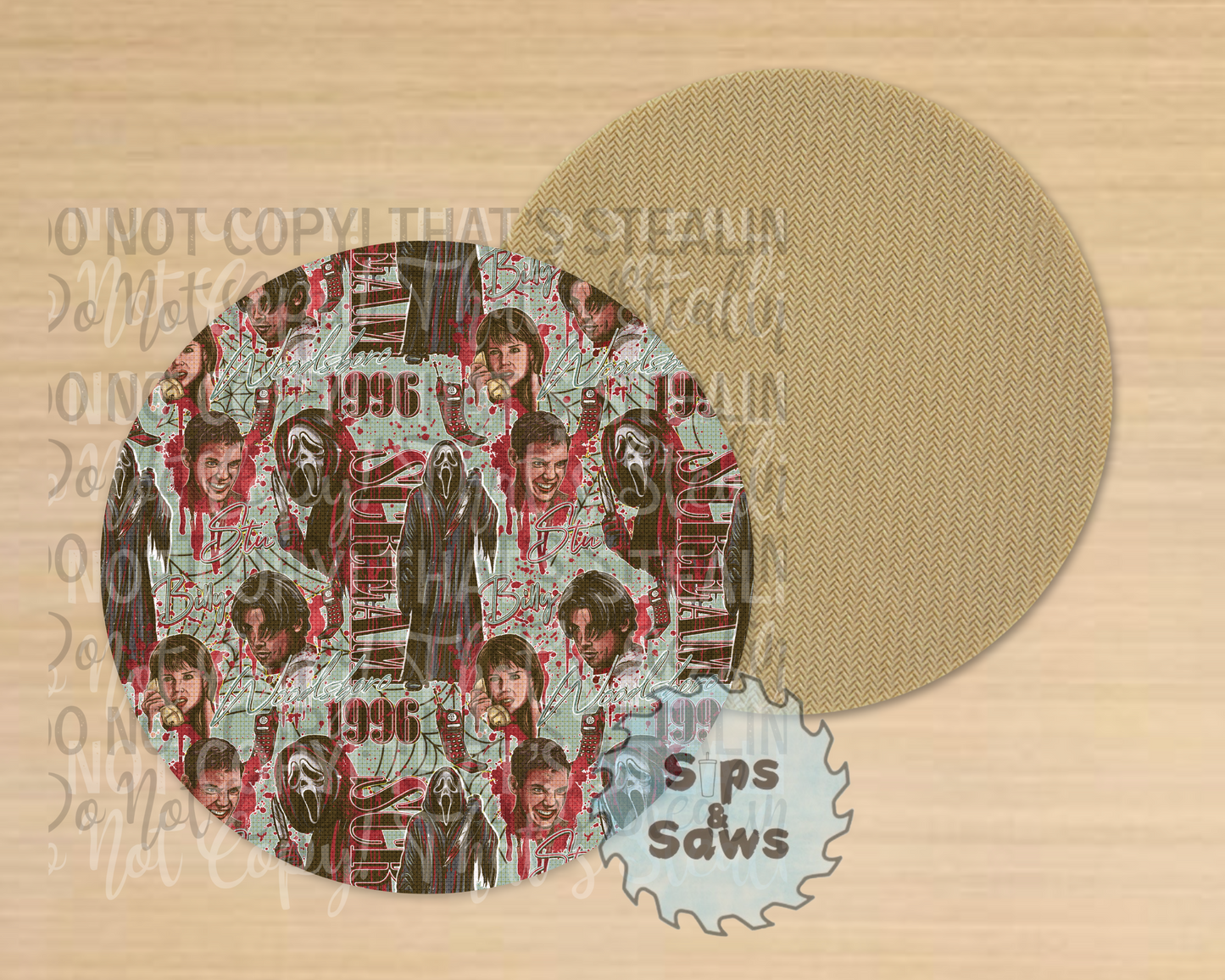 Scream Sublimation Coaster