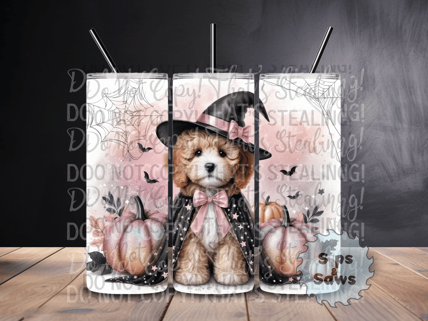 20oz Halloween Cavoodle Tumbler
