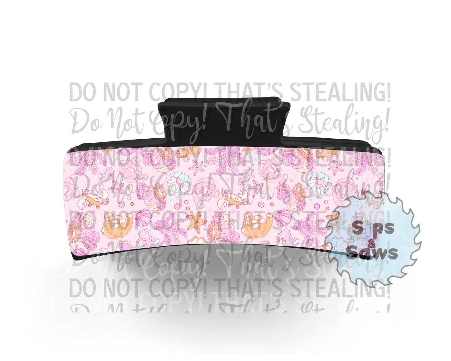 Ocean Sublimation Hair Clip