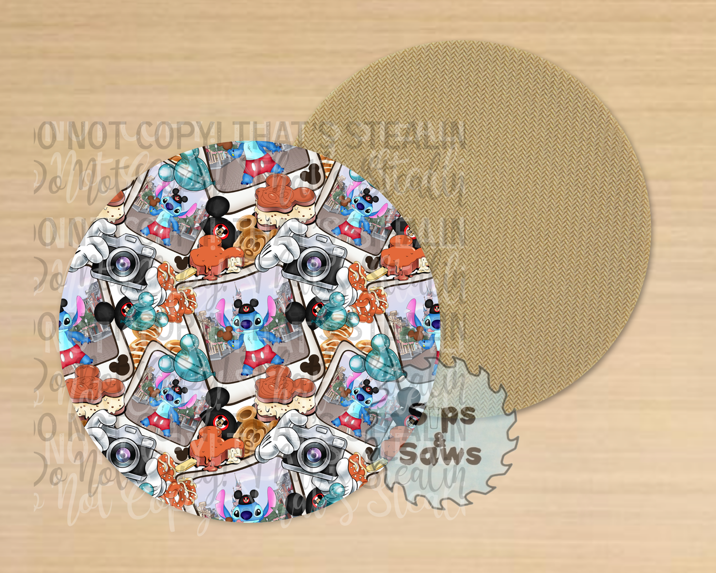 Blue Alien Sublimation Coaster