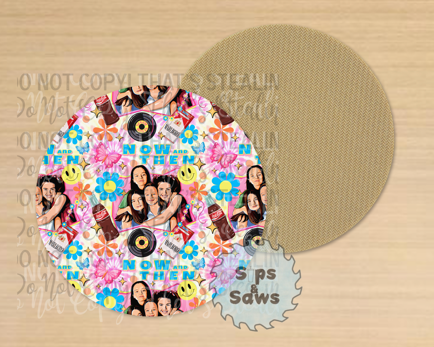 Now & Then Sublimation Coaster