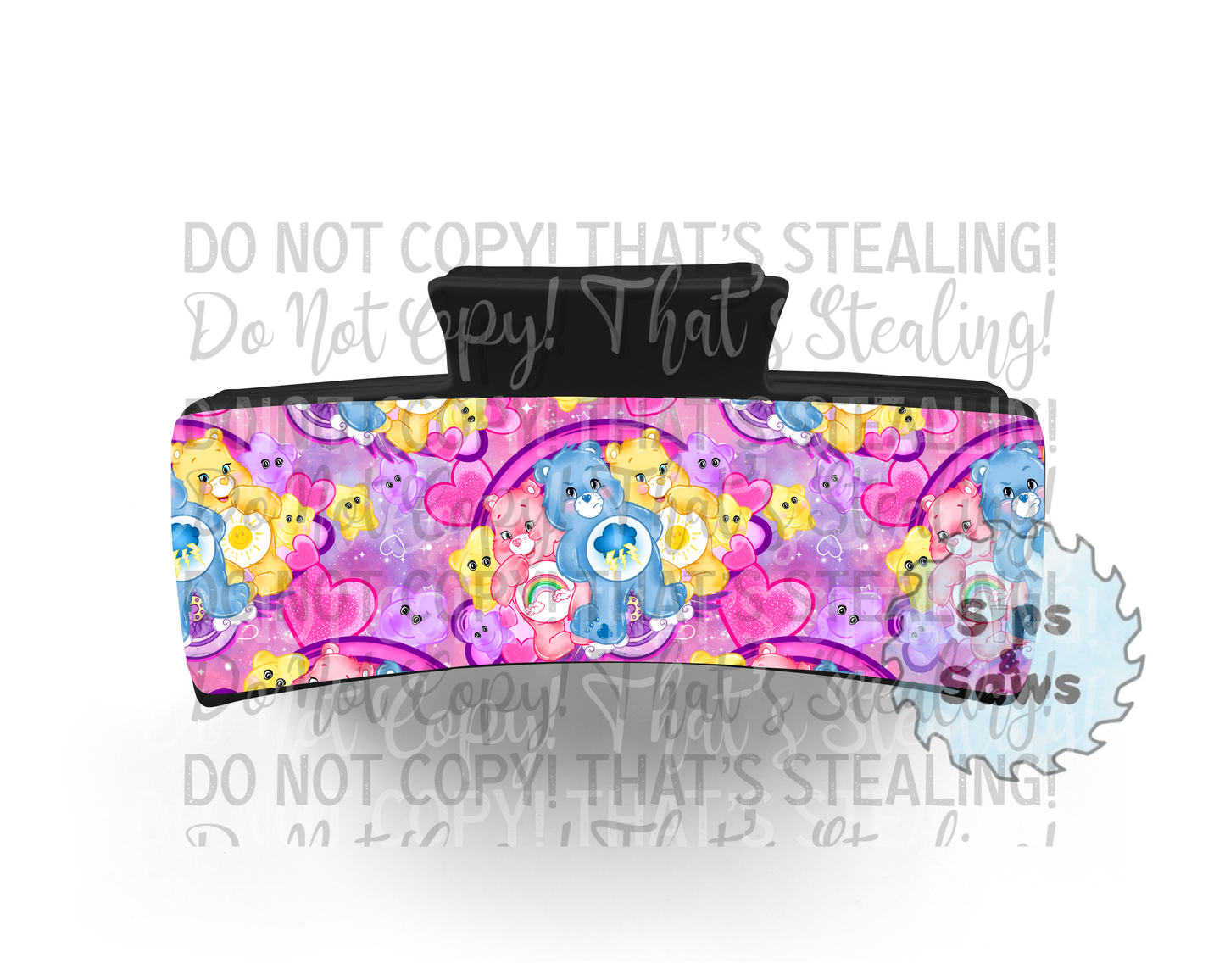 Care Bear Sublimation Hair Clip