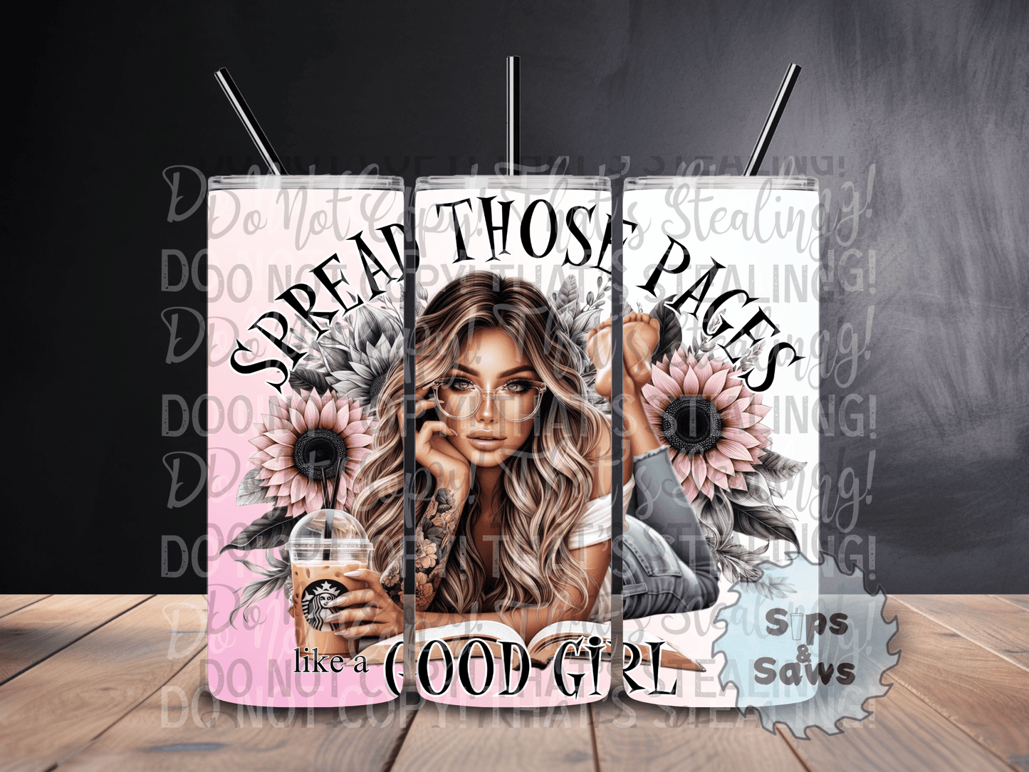 20oz Spread Those Pages Tumbler
