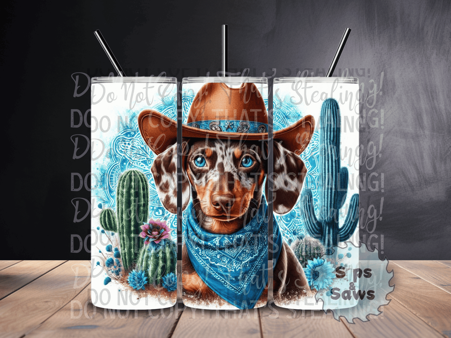 20oz Country Dachshund Tumbler