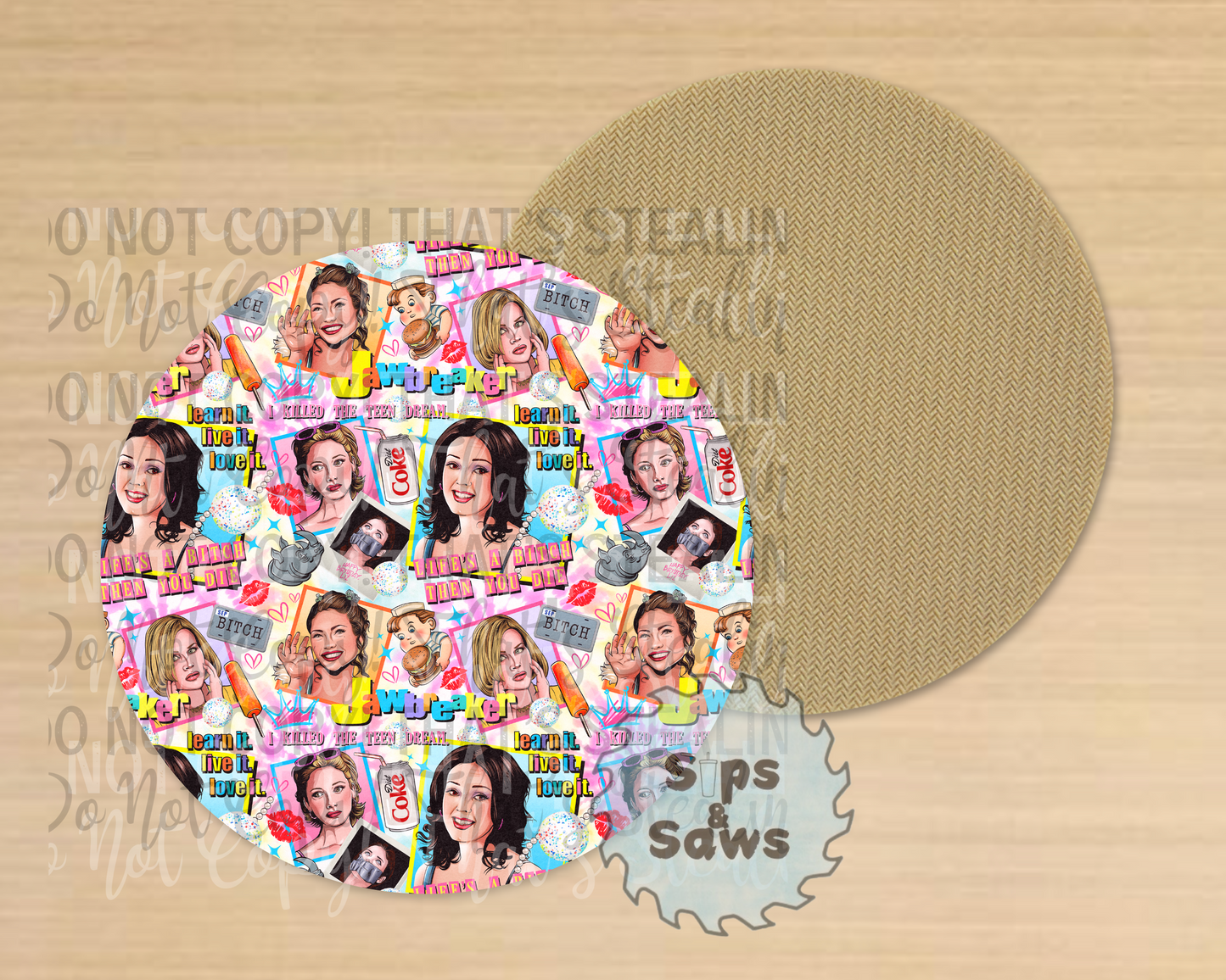 Jawbreaker Sublimation Coaster