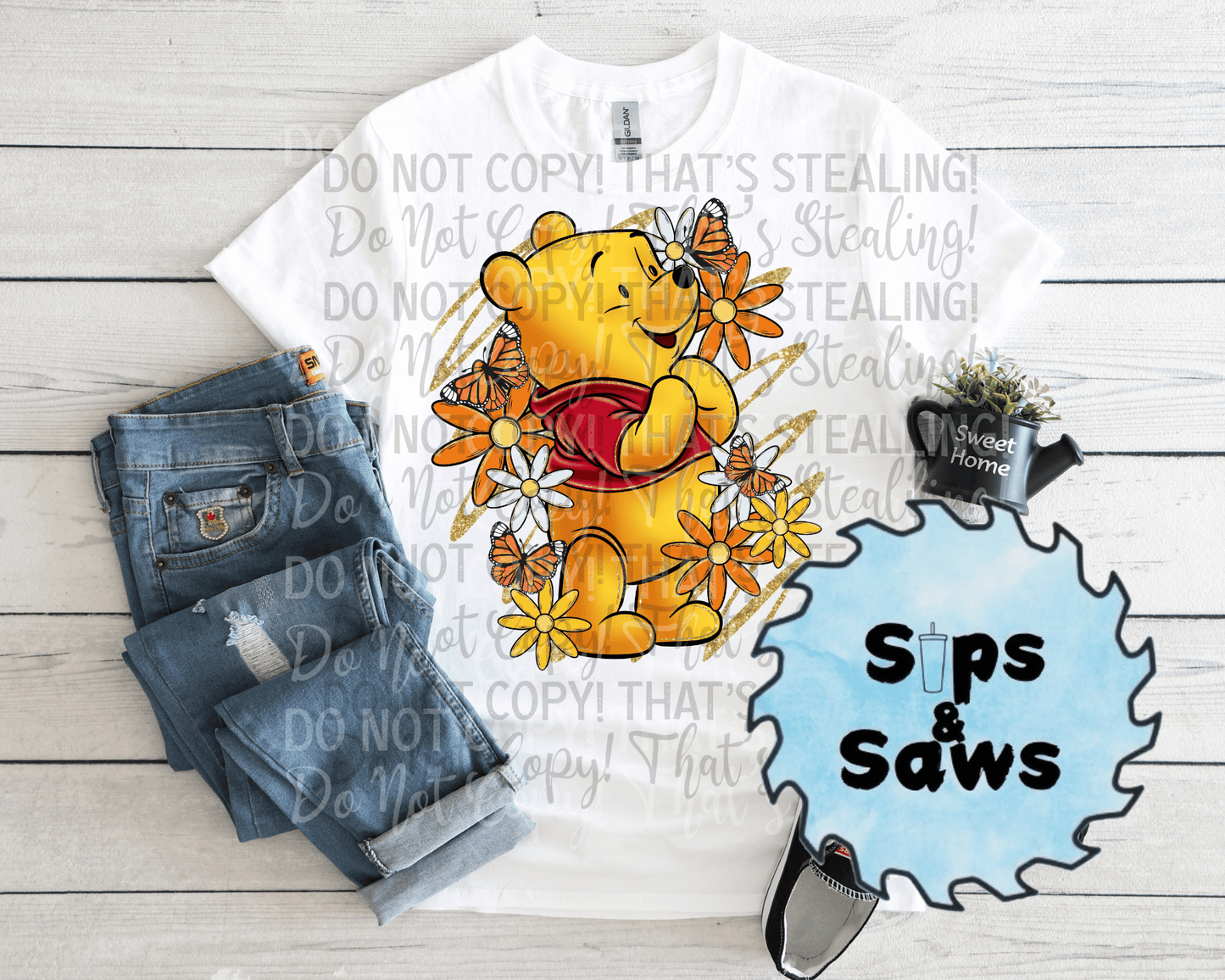 Hunny Bear Scribble DTF