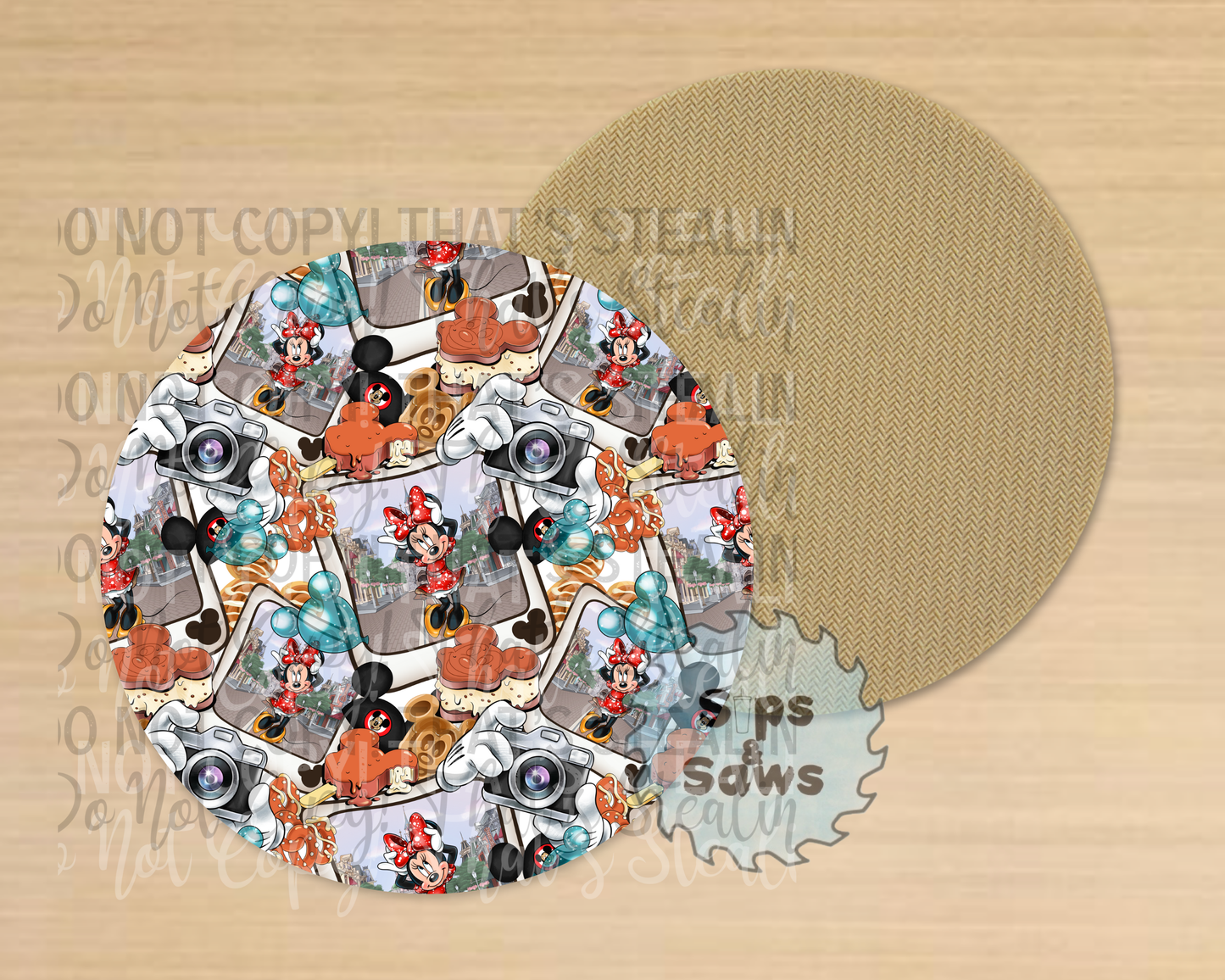 Girl Mouse Sublimation Coaster