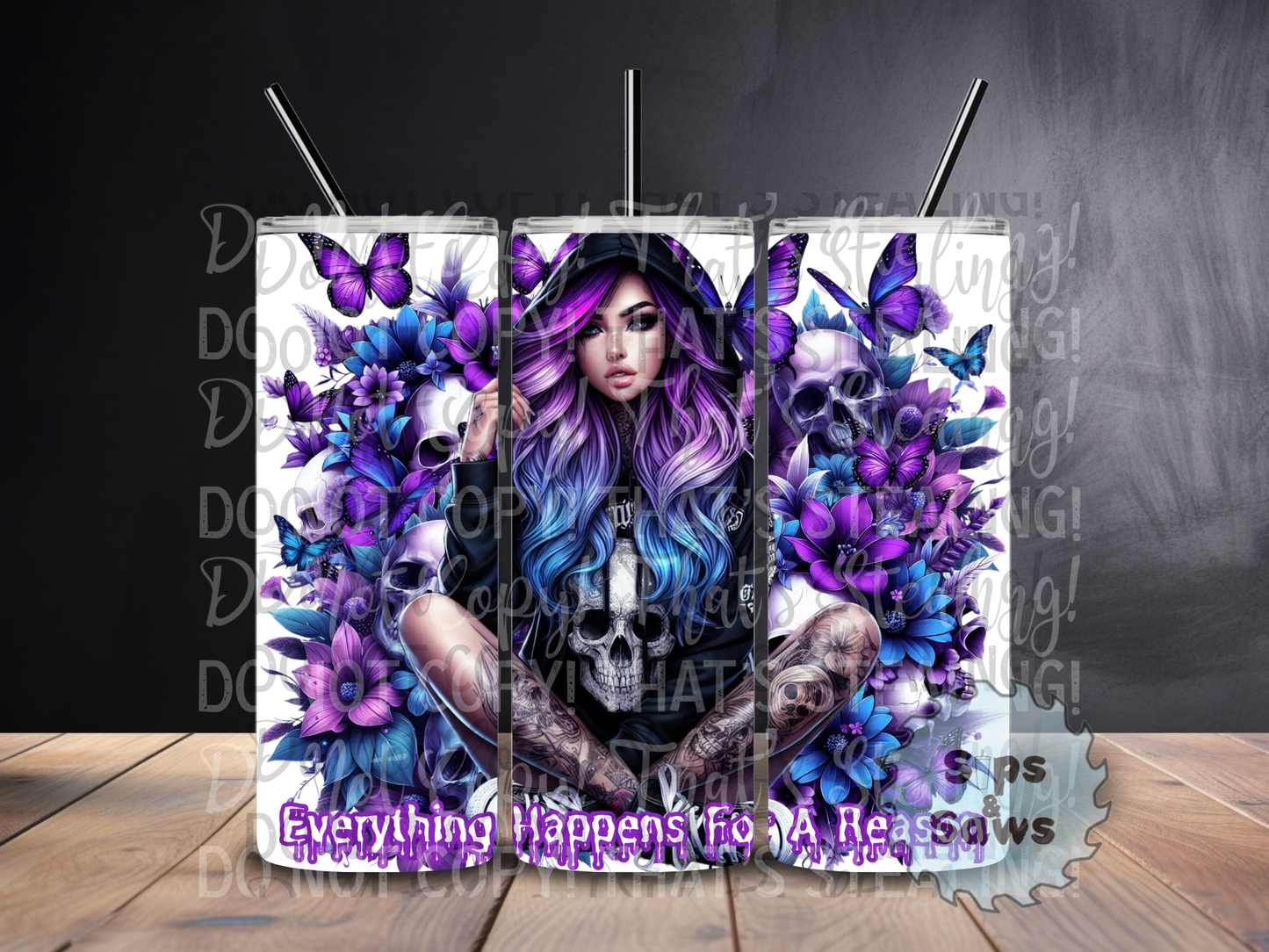 20oz Everything Happens For A Reason Tumbler