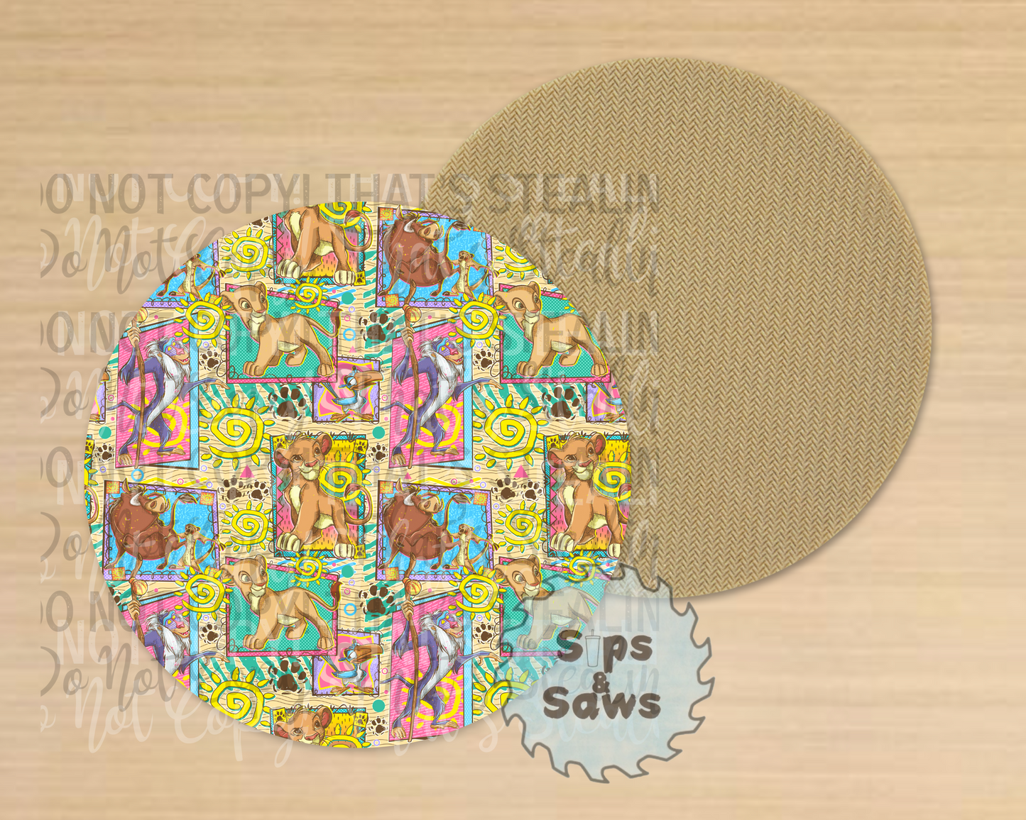 Lion Sublimation Coaster