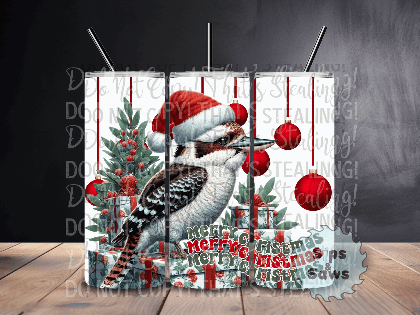 20oz Christmas Kookaburra Tumbler