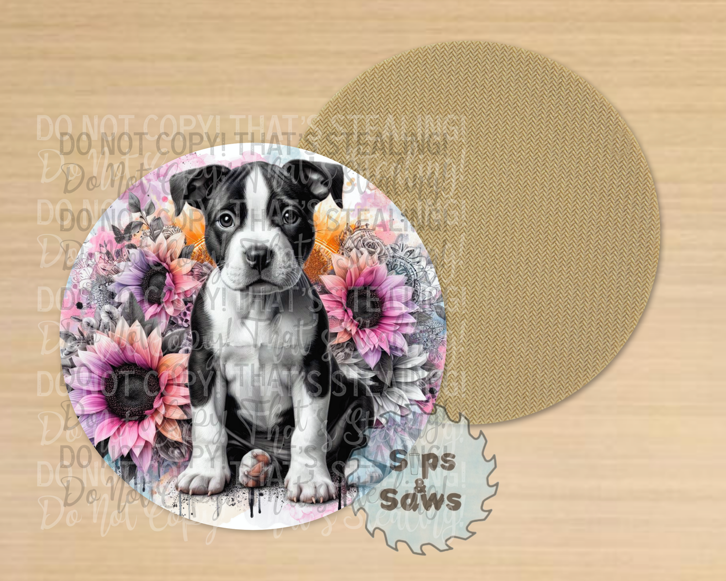 Staffy Sublimation Coaster