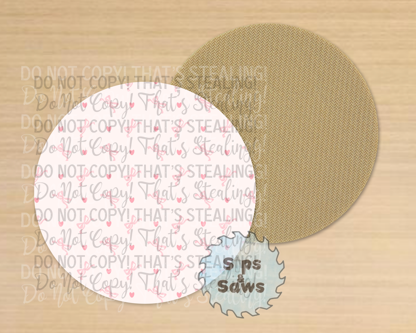 Bows Sublimation Coaster