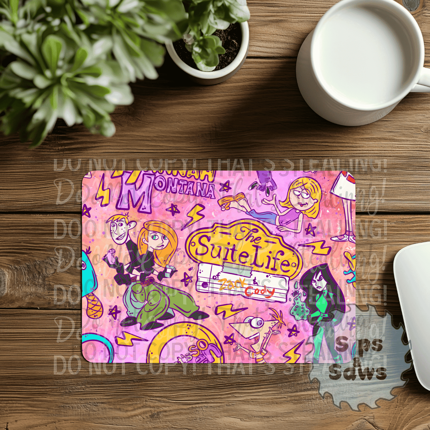 Channel Throwbacks Sublimation Mouse Pad