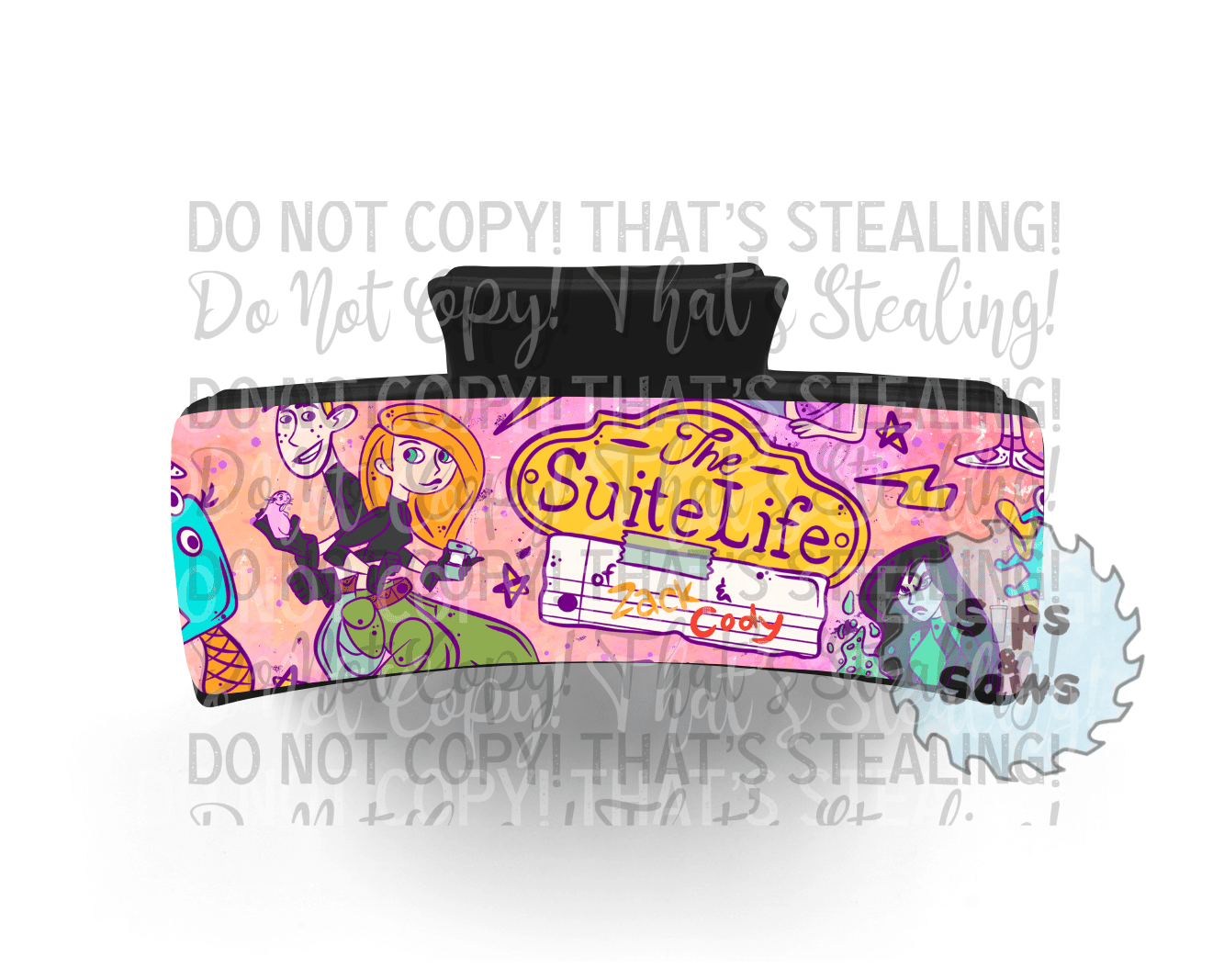 Channel Throwbacks Sublimation Hair Clip