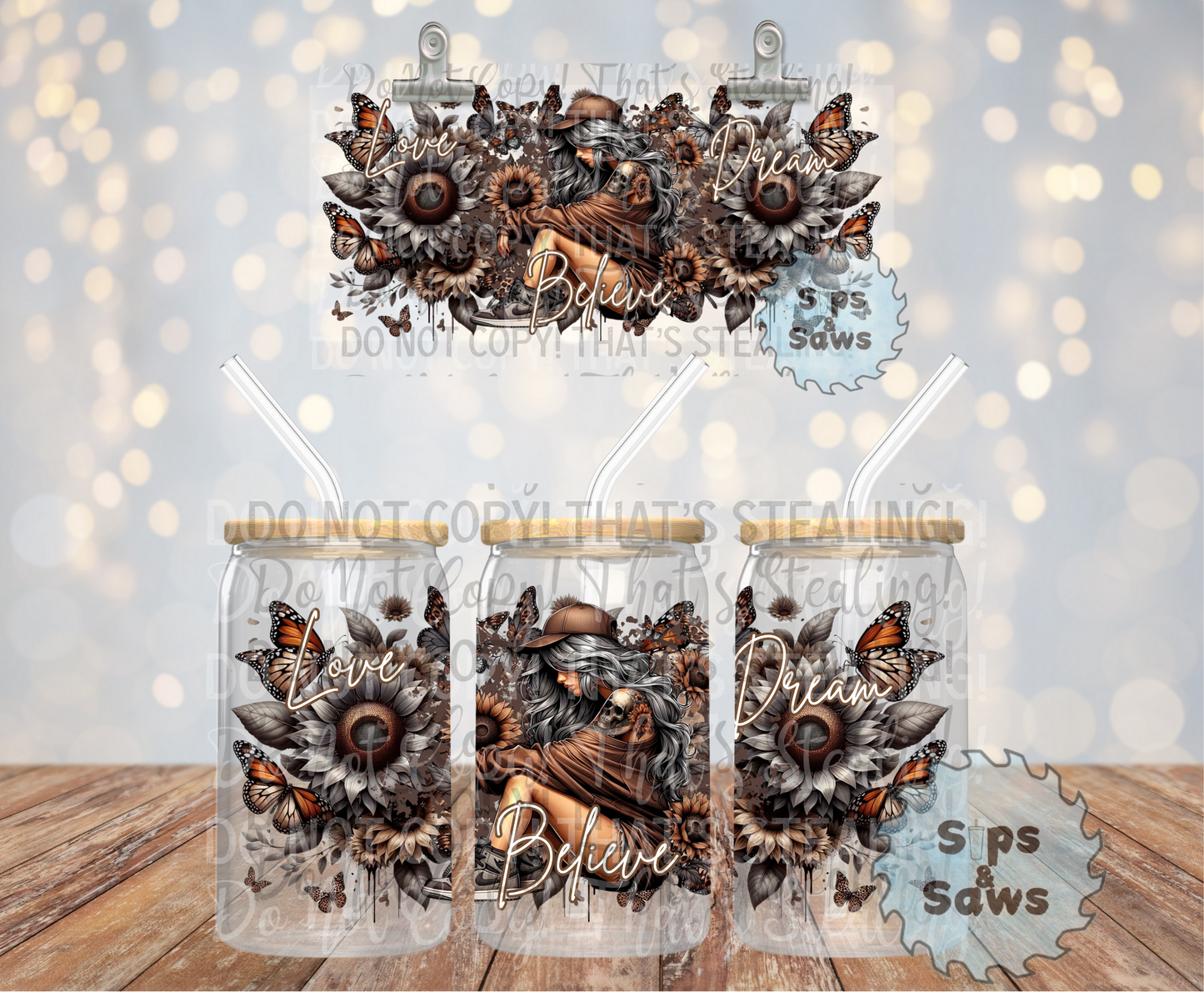 16oz Love Dream Believe Wrap