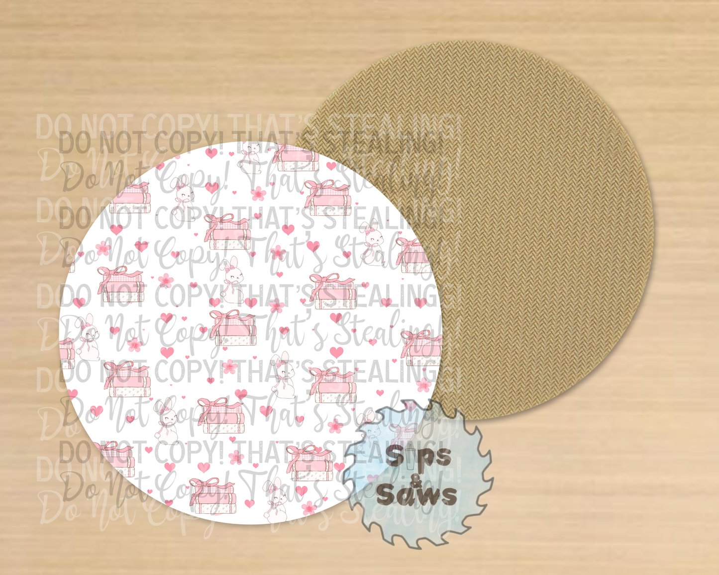 Bunnies & Books Sublimation Coaster