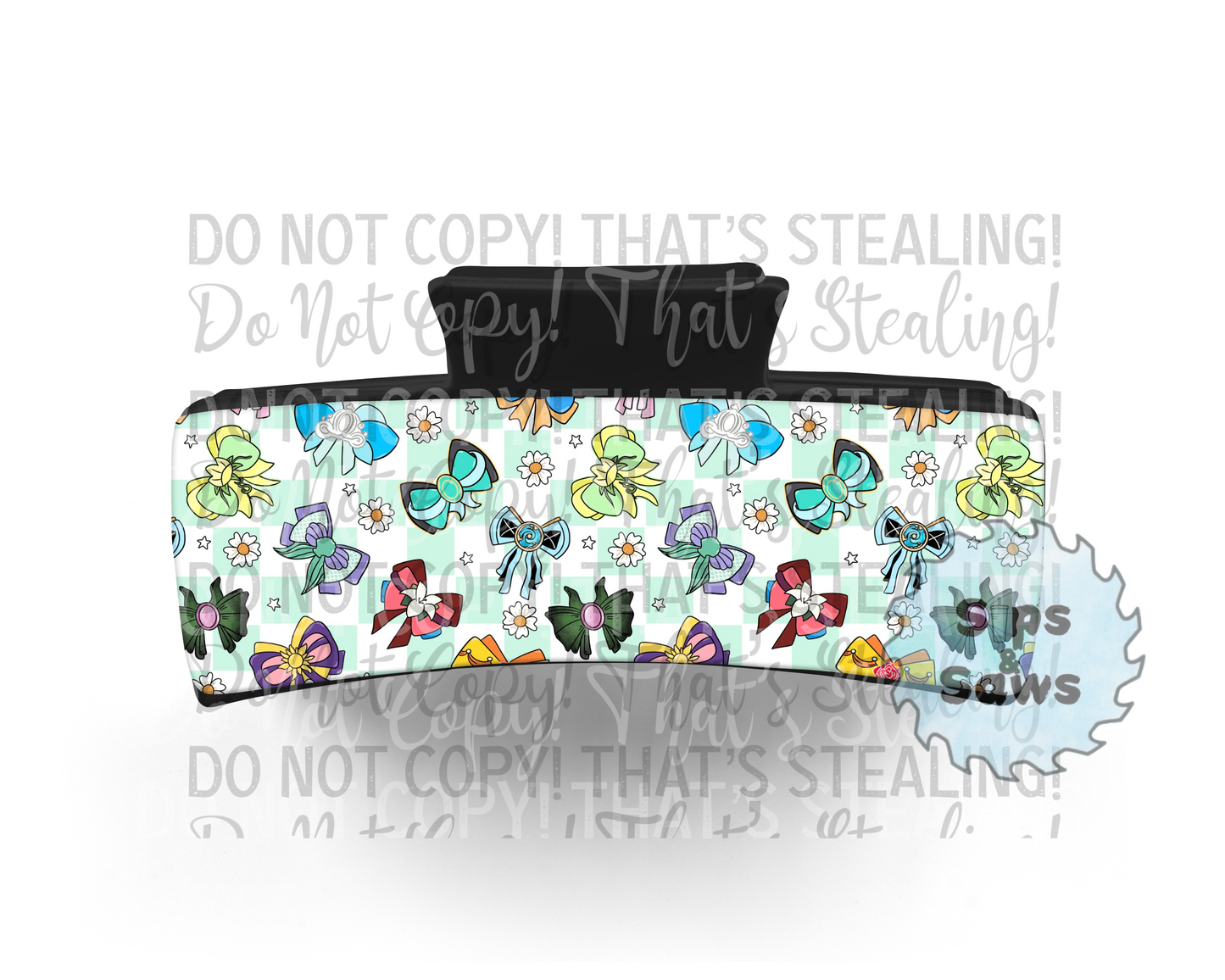 Princess Bows Sublimation Hair Clip