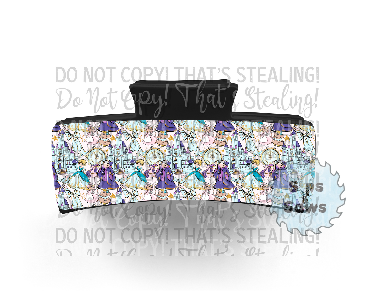 The Glass Slipper Sublimation Hair Clip