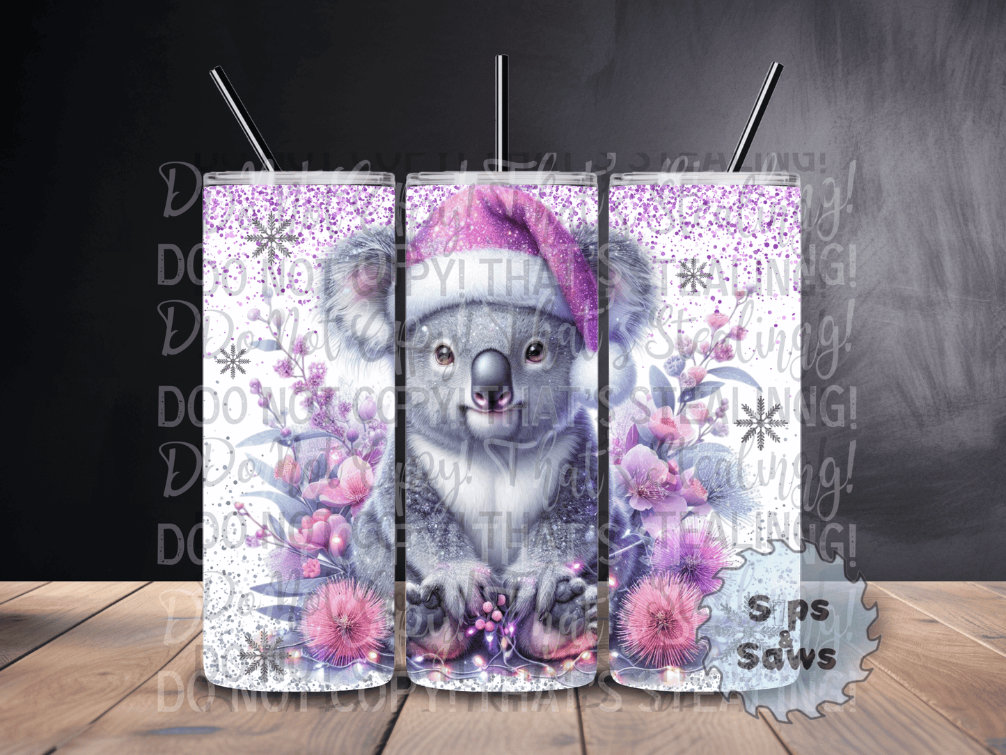 20oz Christmas Koala Tumbler