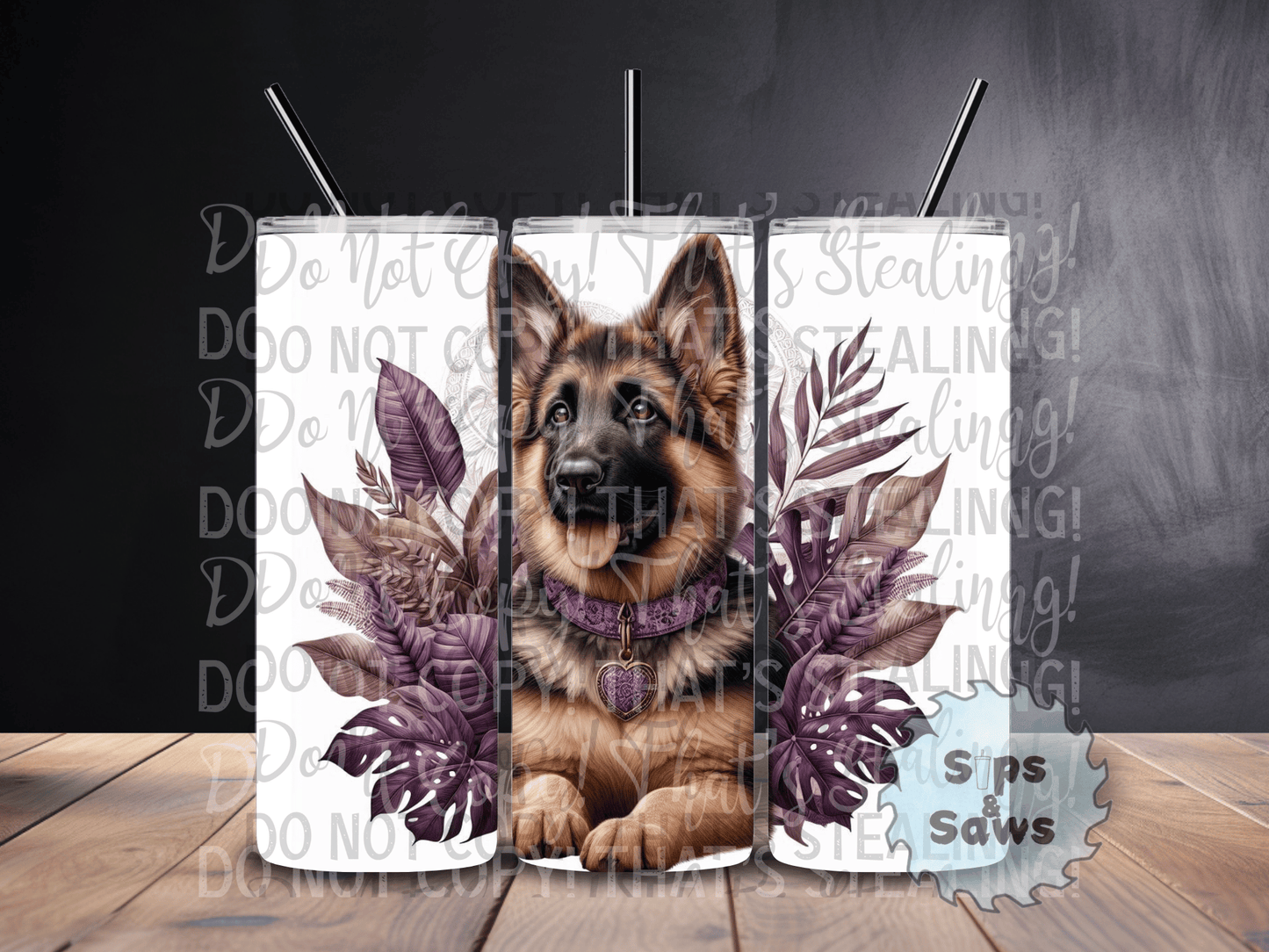 20oz German Shepard Tumbler