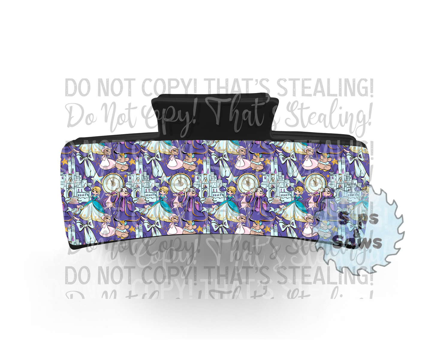 The Glass Slipper Sublimation Hair Clip
