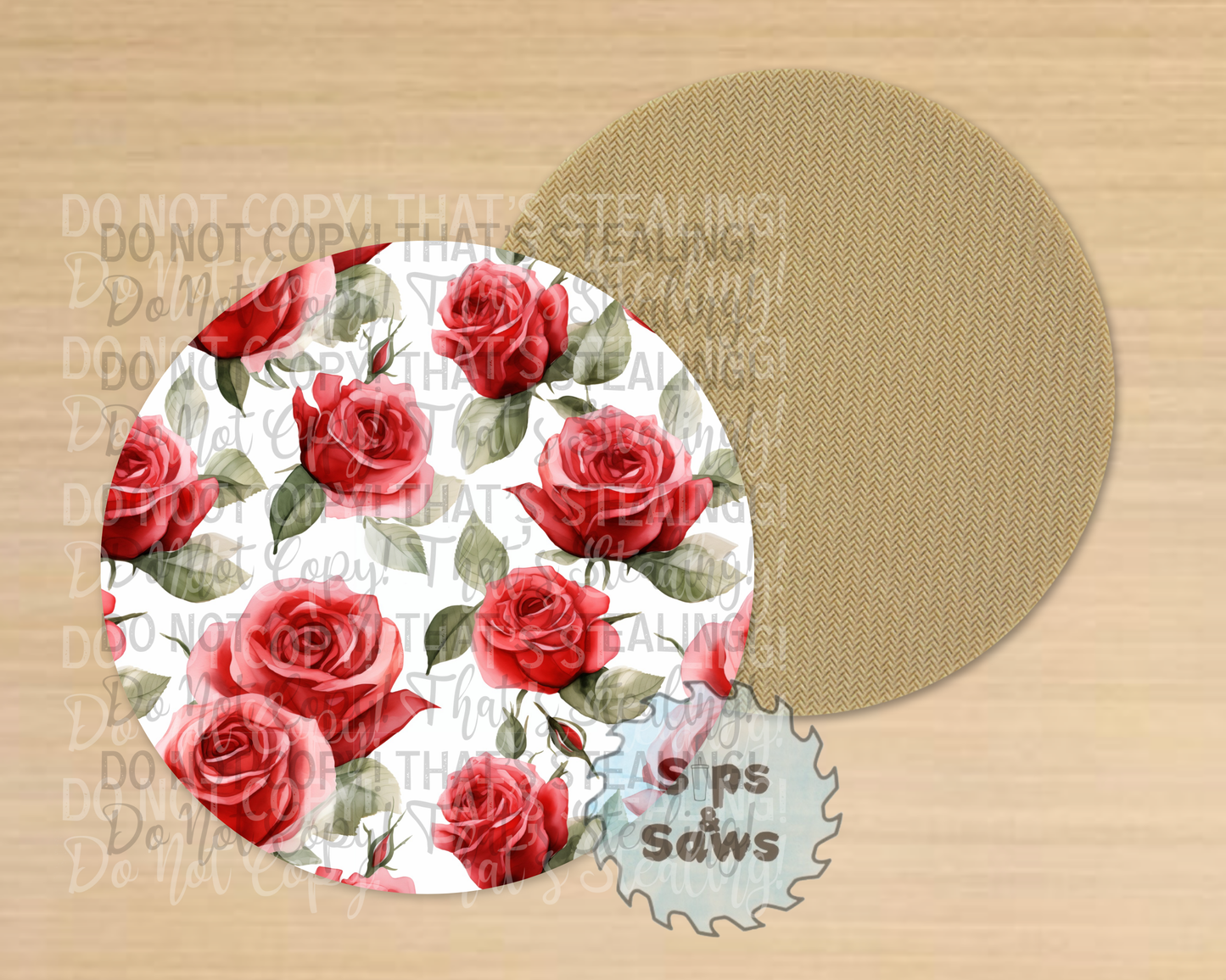 Roses Sublimation Coaster