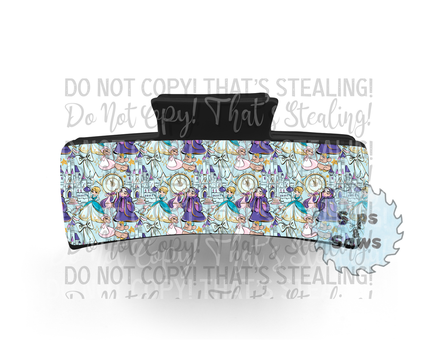 The Glass Slipper Sublimation Hair Clip