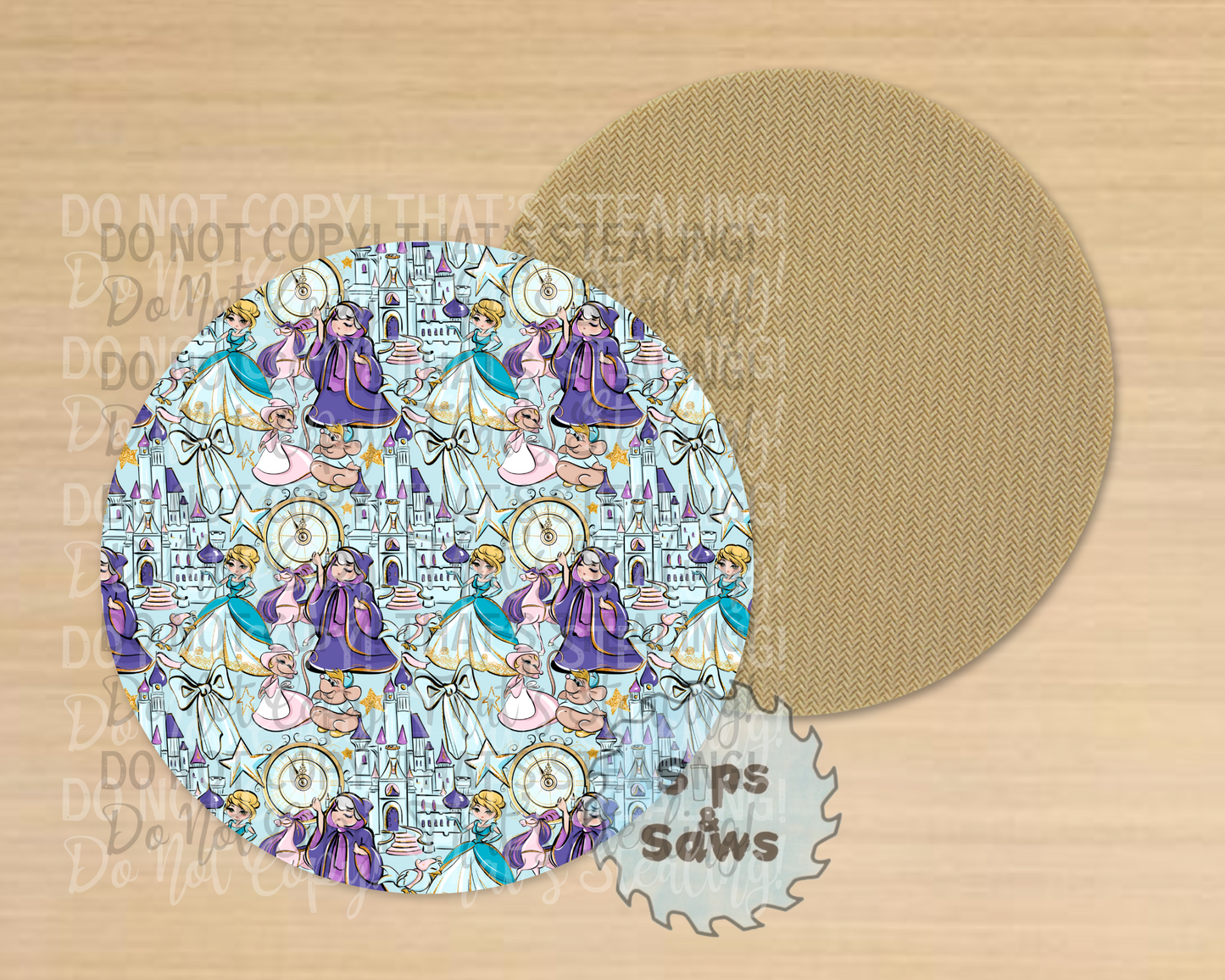 The Glass Slipper Sublimation Coaster