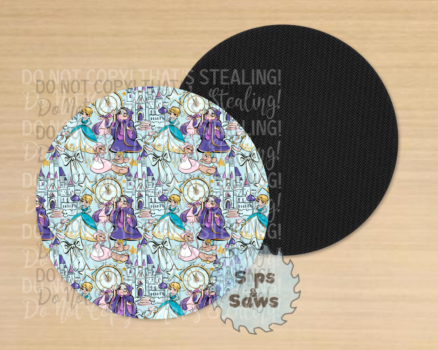 The Glass Slipper Sublimation Coaster