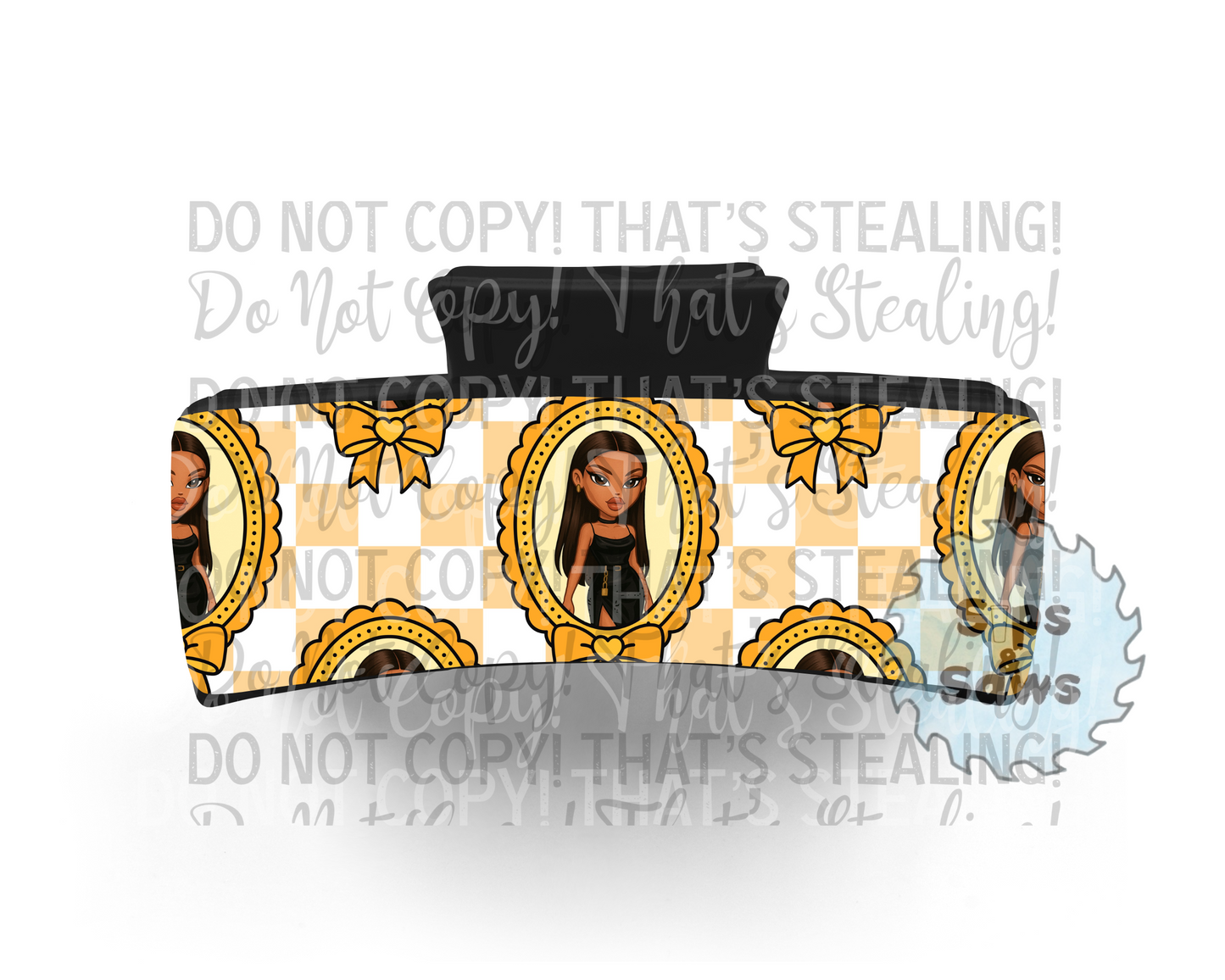 Bratz Yellow Sublimation Hair Clip