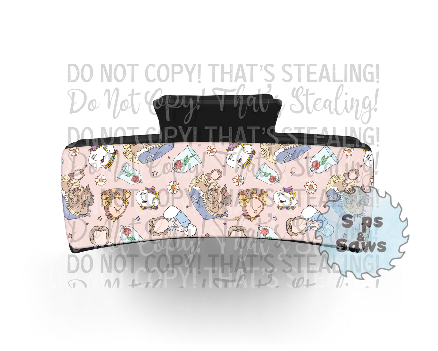 Beauty & The Beast Sublimation Hair Clip