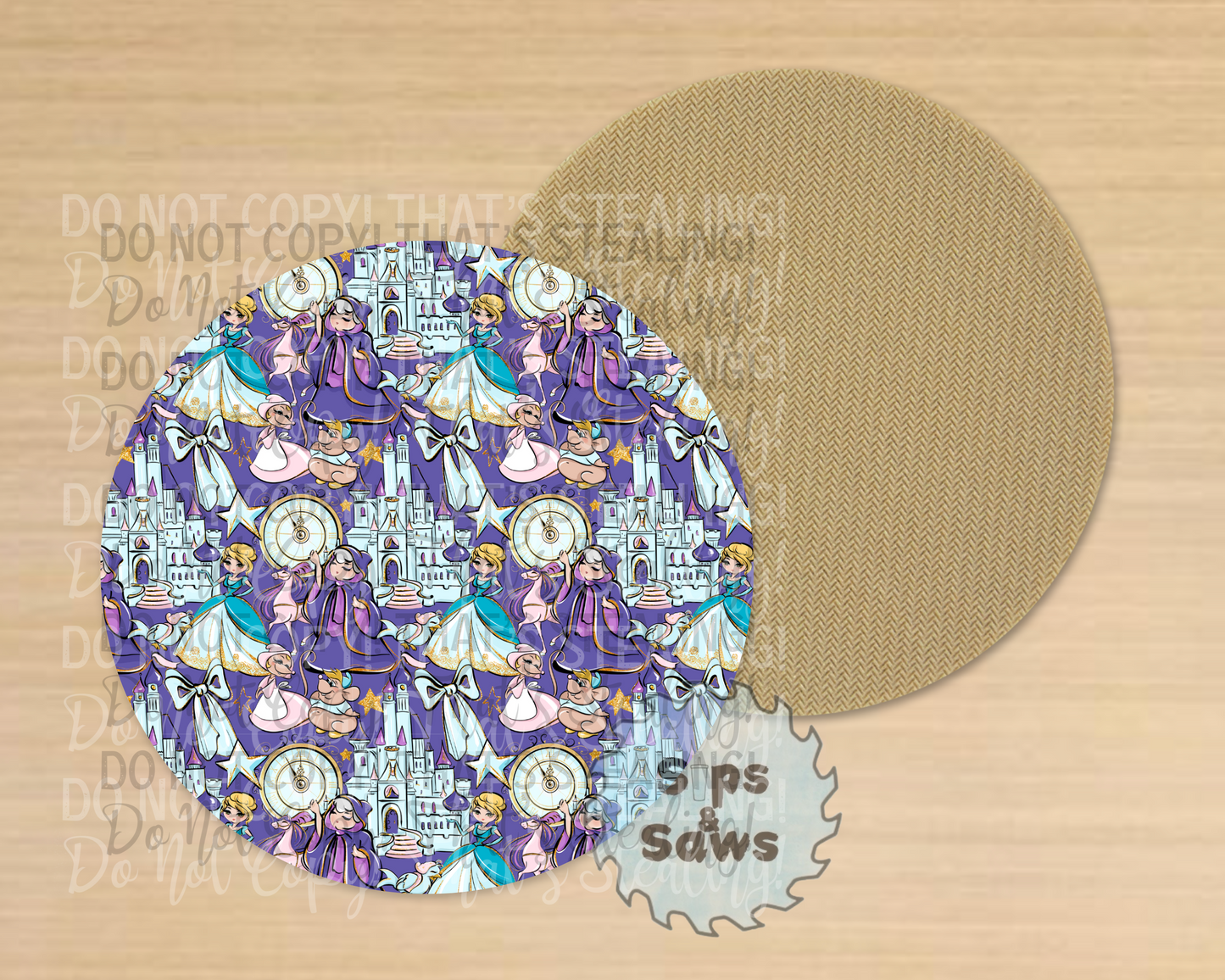 The Glass Slipper Sublimation Coaster