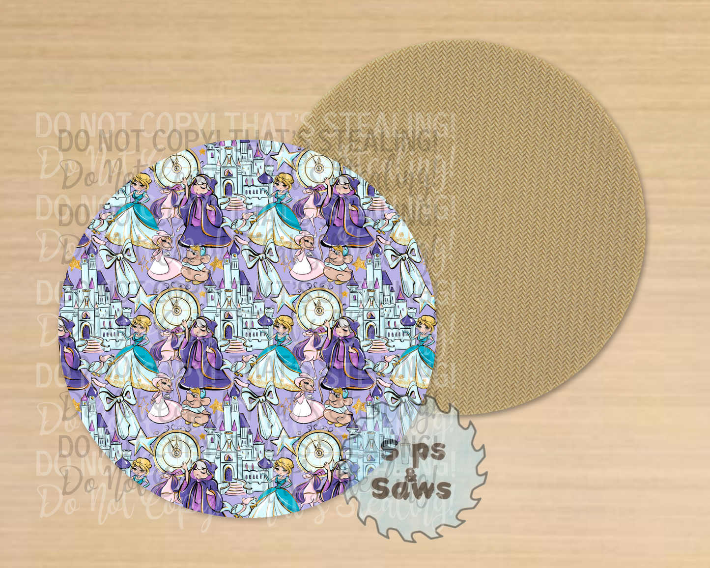 The Glass Slipper Sublimation Coaster