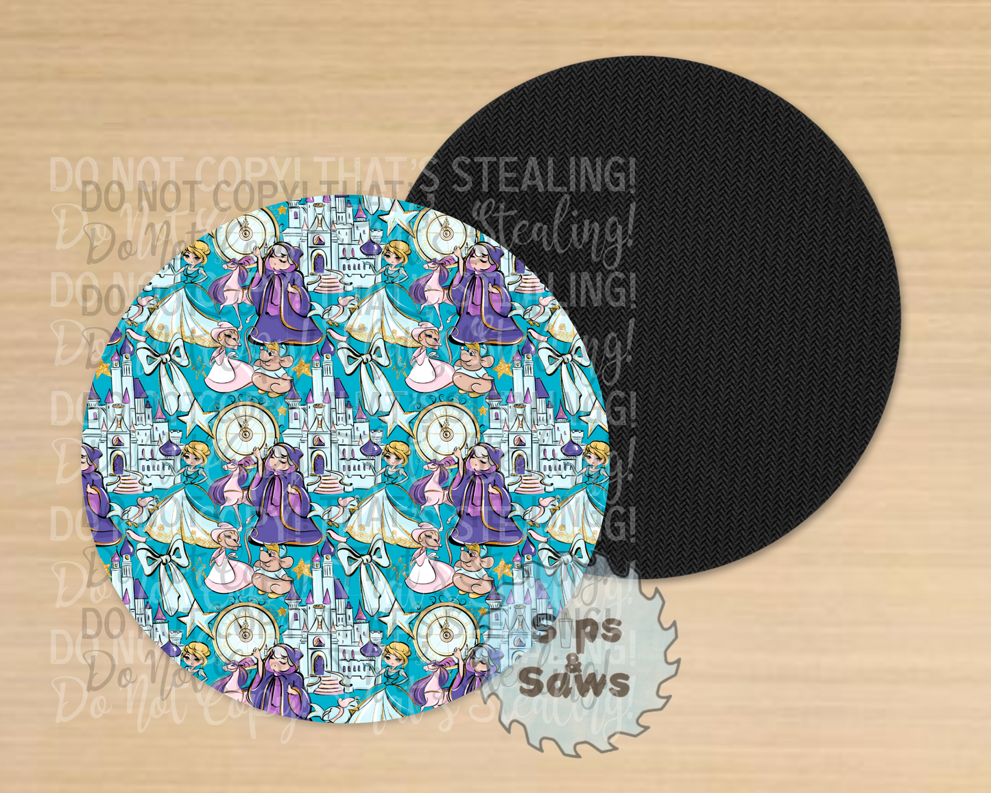 The Glass Slipper Sublimation Coaster