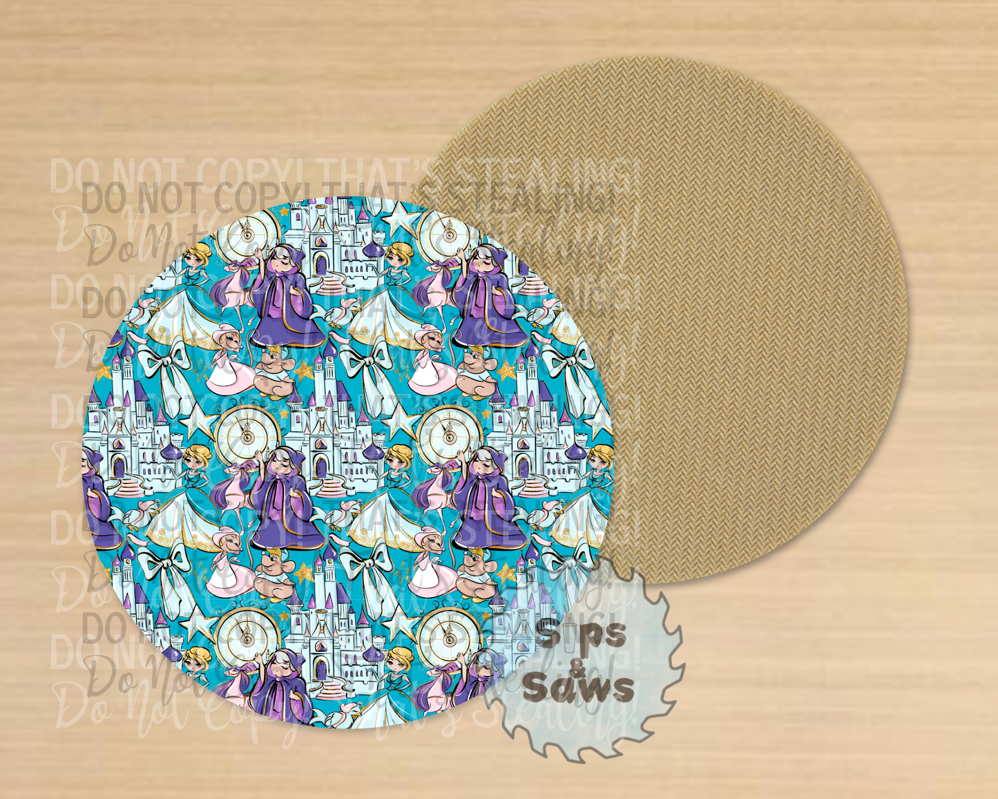 The Glass Slipper Sublimation Coaster