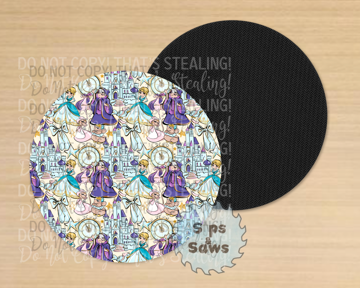 The Glass Slipper Sublimation Coaster