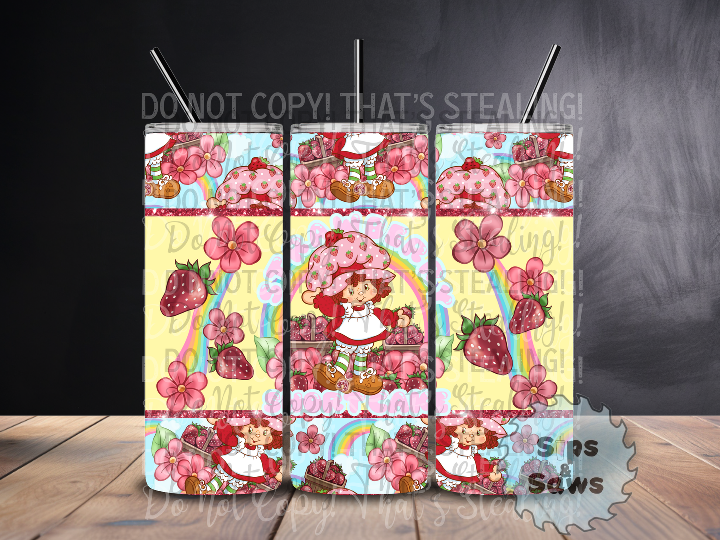 20oz Strawberry Sublimation Tumbler