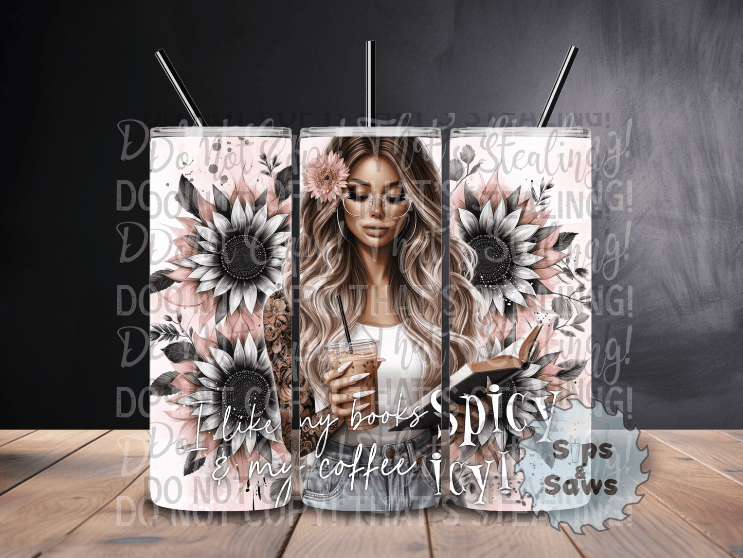 20oz I Like My Books Spicy Tumbler