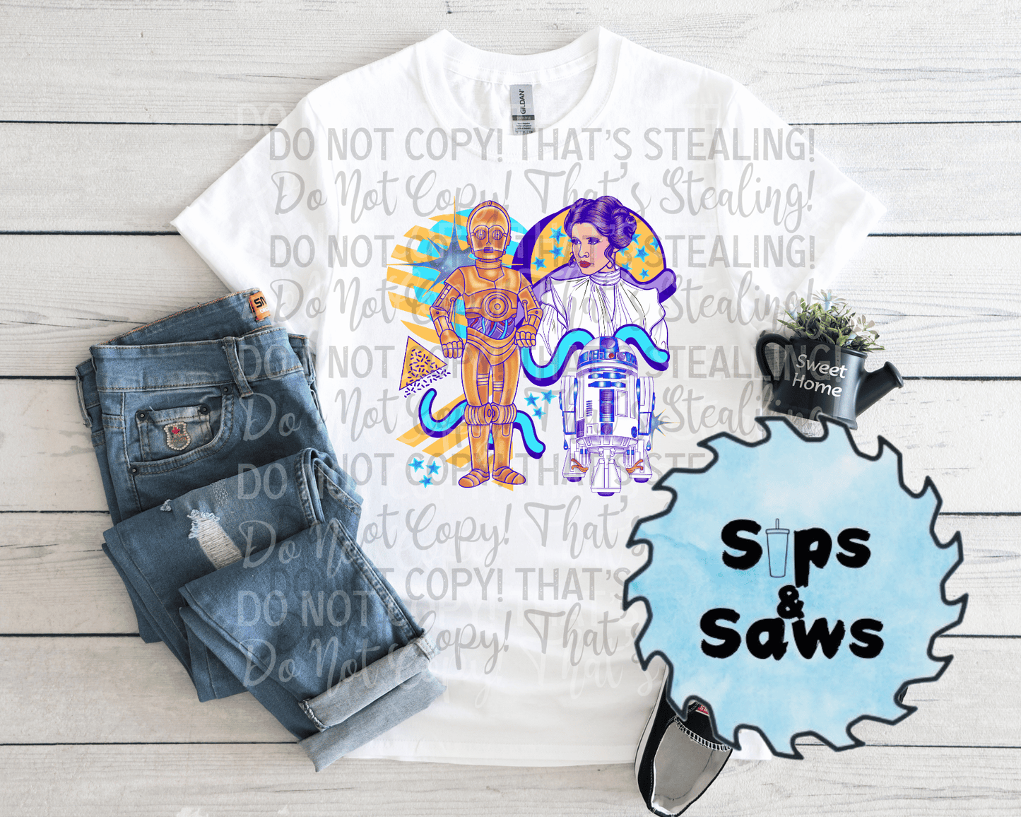 Neon Star Wars DTF