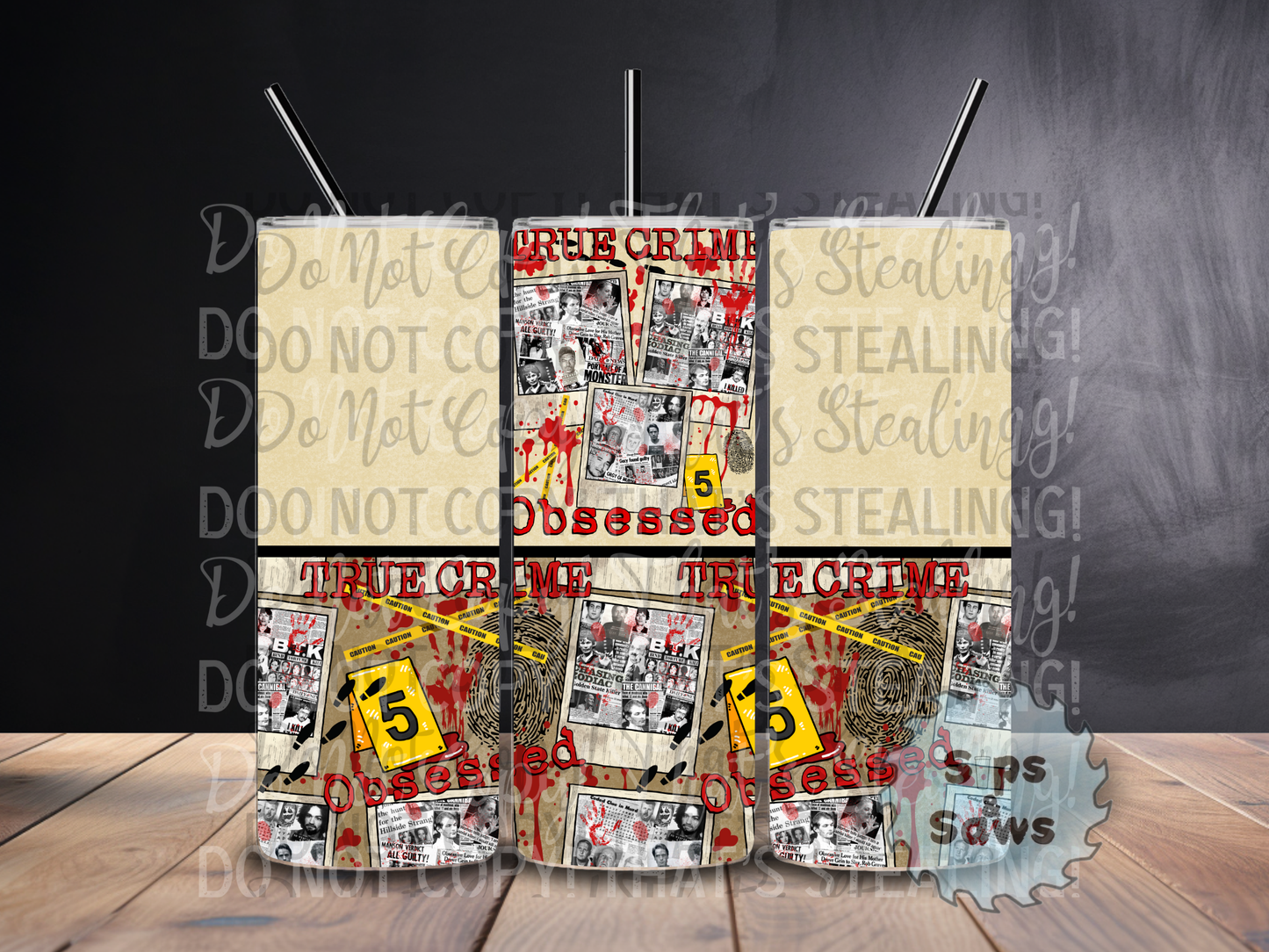 20oz True Crime Sublimation Tumbler